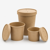 Dispo Brown Paper Soup Lids 8–16oz (49020) – Pack of 500