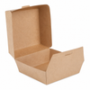 Kraft Clamshell Burger Boxes 130 x 130 x 75mm – Pack of 600