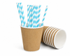 Go-Pak 12oz Ripple Kraft Paper Cups Hot drink Cups - Pack of 500