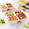 Sabert Rpet lids for cold Food 3 Comp. Pulp Container PUL51901 (300 Lids)