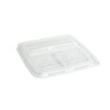 Sabert PP 3 compartments lids for Hot Food 3 Comp. Large Square Pulp Container PUL51903PP (a pack of 150)
