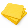 Poppies Yellow 2-Ply Napkins 40x40cm 4-Fold - Pack of 2000
