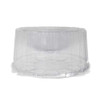 Cake Container 10 inch Round, Clear Lid 5 inch H with clear base (a pack of 30)