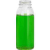 Clear Round Juice Bottle [250ml] with white caps (a Pack of 228 set)