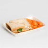 Sabert Rectangular Pulp Container PUL46120F300N (600ml) Shallow (a pack of 300)
