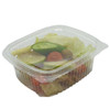 Somoplast 917 Clear Hinged Rect. Salad Nuts Container [450cc] (a pack of 640)