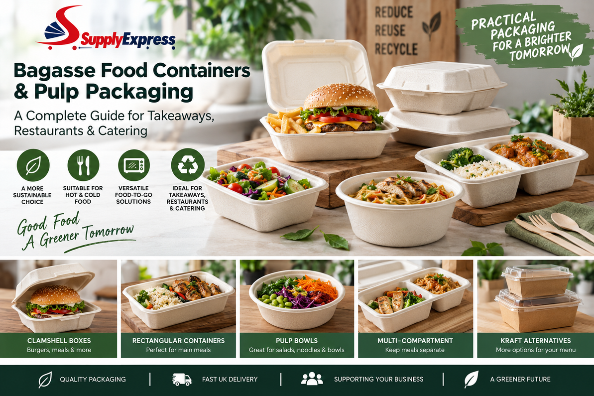 Bagasse Food Containers & Pulp Packaging