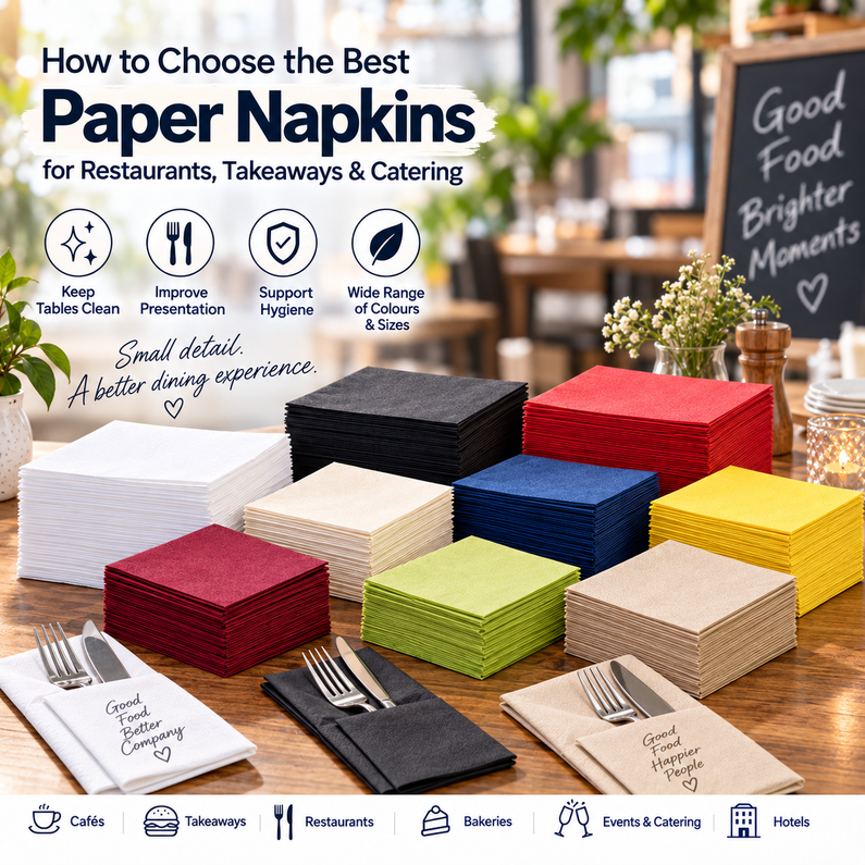Best Paper Napkins for Restaurants, Takeaways & Catering