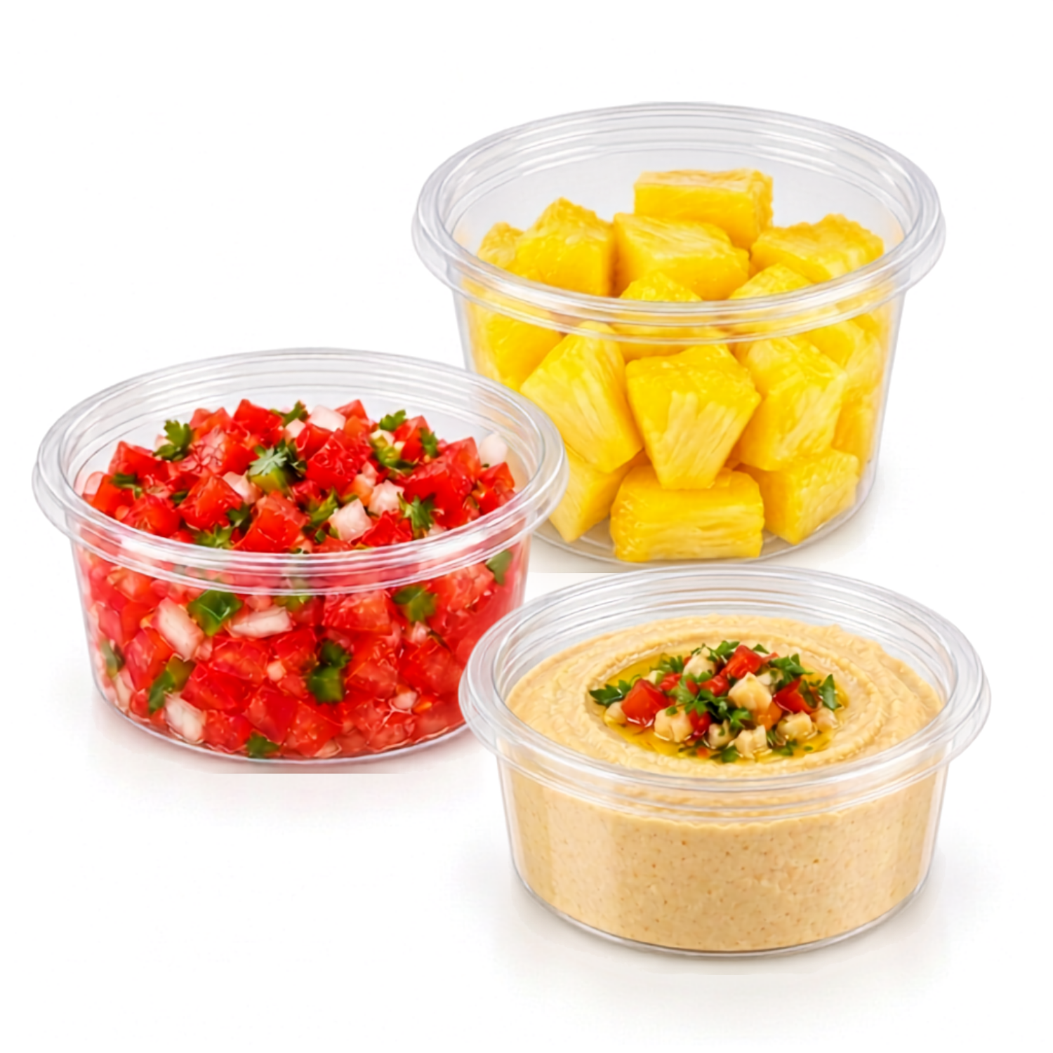 Somoplast Clear Deli Container SRC 500ml just bases (Pack of 500)