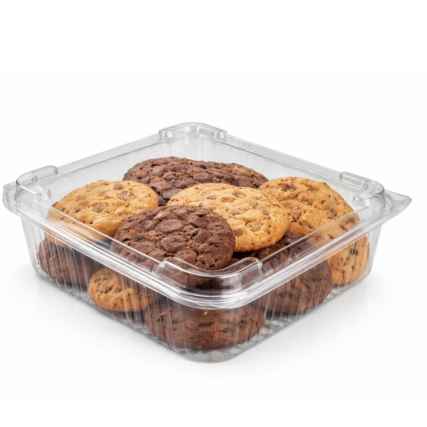 Somoplast 900 Clear Hinged Domed Square Container 750cc (Pack of 400)
