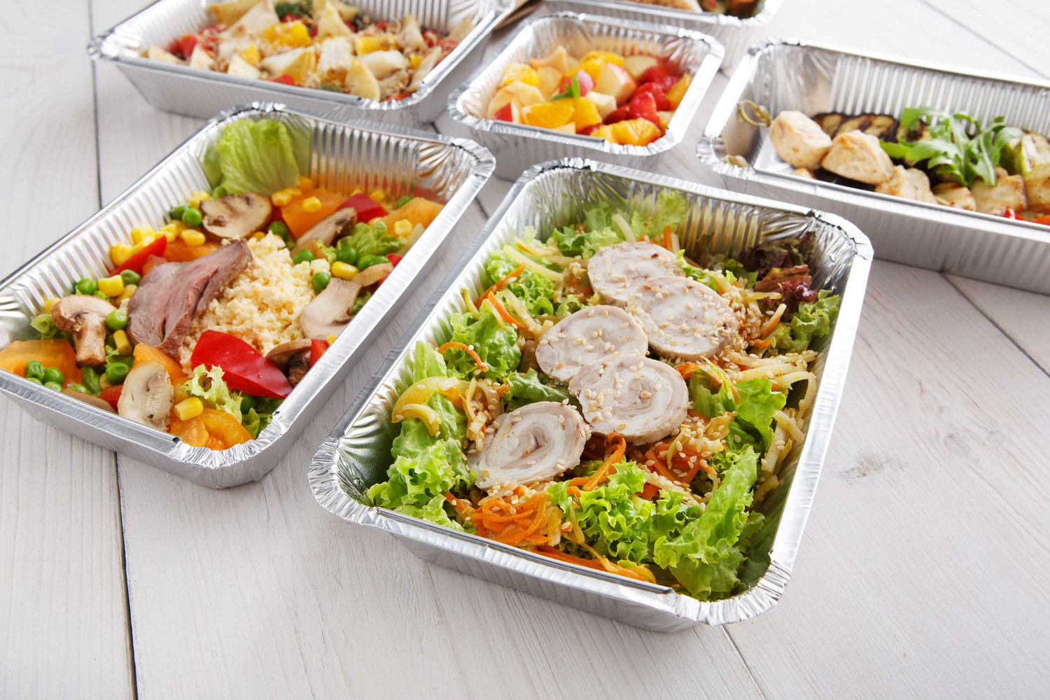 Half Deep Gastronorm Aluminium Foil Container [10x12x2.5inch] (a pack of 100)