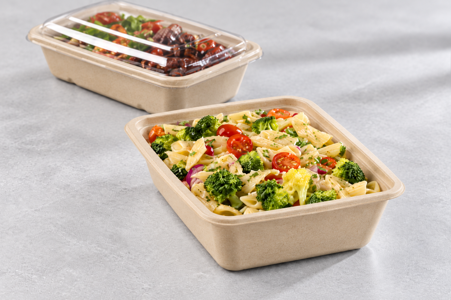Sabert Rectangular Pulp Container PUL46136 1050ml - Pack of 300