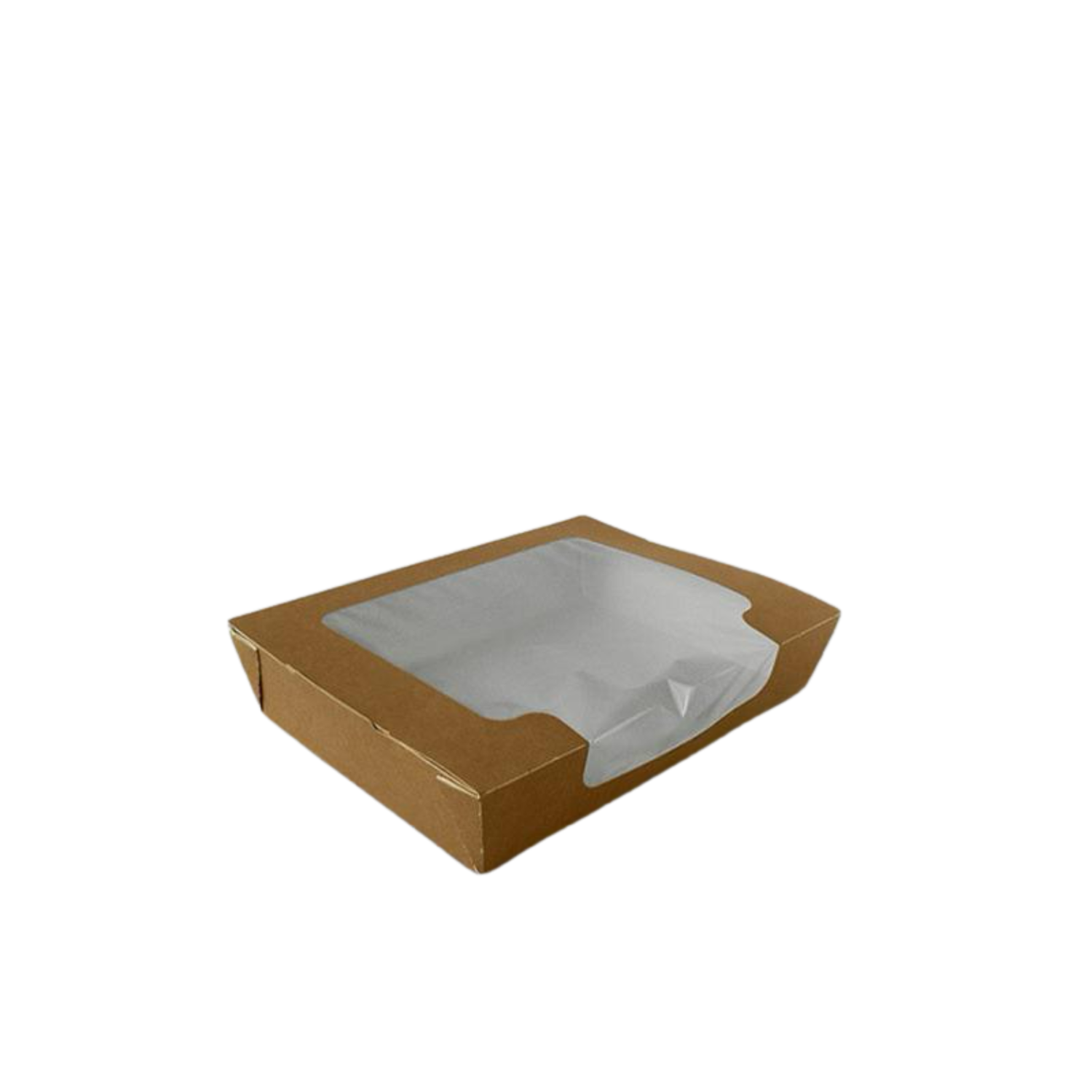Large Laminated Cardboard Hinged Salad Container 21x16x4mcm (360 pcs)