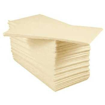 Buttermilk 2-Ply Napkins [40x40cm] - 8 Fold for Restaurants & Events Poppies Supply Express