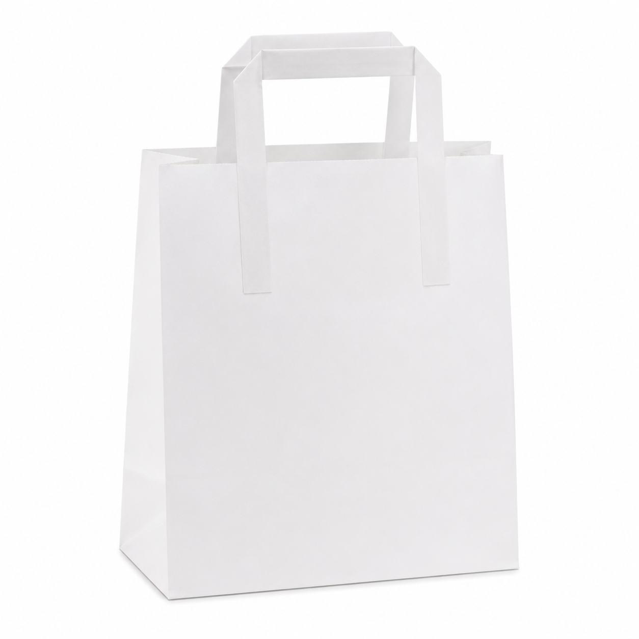 Medium SOS White Plastic Carrier takeaway Bags - Pack of 250