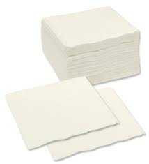 Poppies White 2-Ply Napkins [40x40cm] 4 Fold - Pack of 2000 for Restaurants & Events  Supply Express