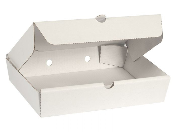 WHITE CORRUGATED small FISH & CHIPS BOXES (a Pack of 100)
