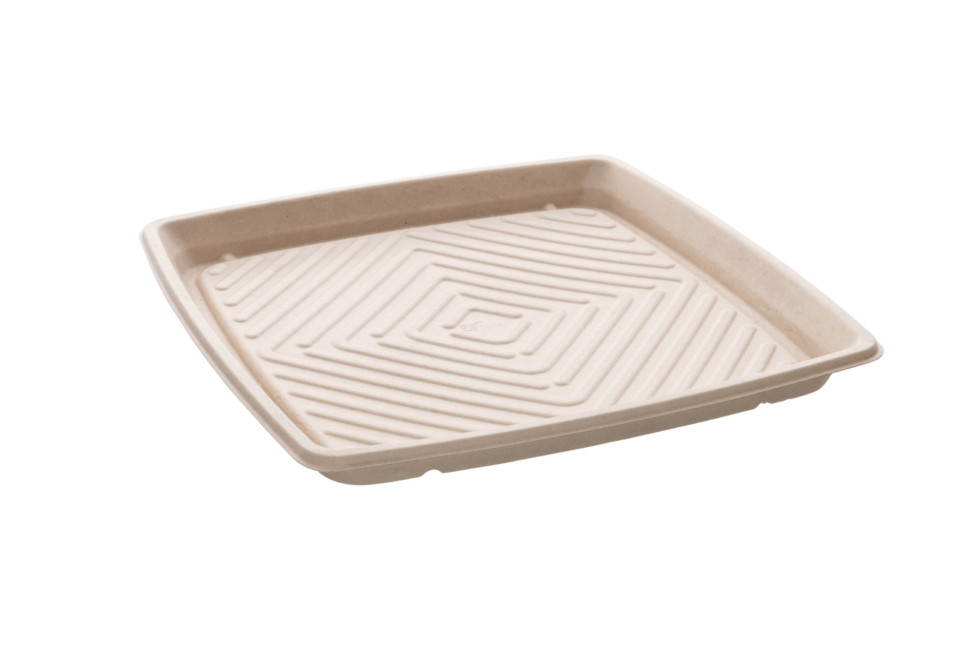 Sabert PUL49119 Square 36x36cm pulp Platter - 25 Bases
