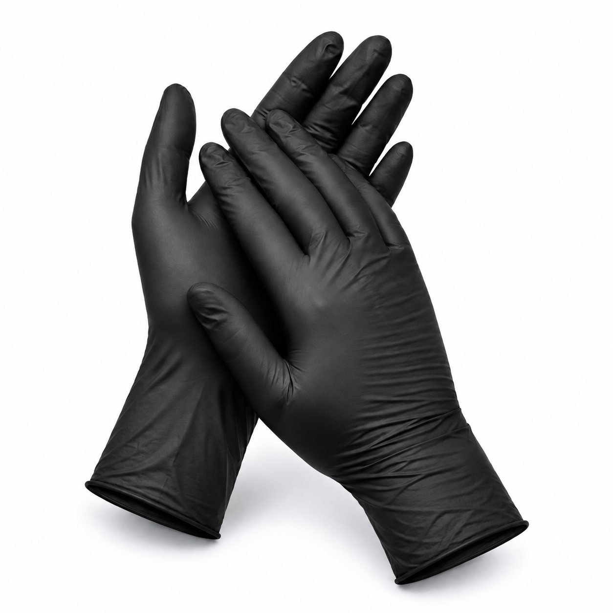 Black Nitrile Gloves Powder-Free Medium - 10 Packs of 100