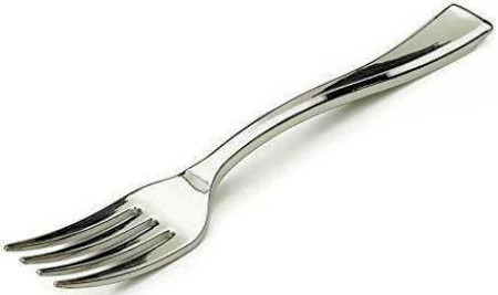Sabert Silver Plastic Forks ‚ 18.5cm (Pack of 500)