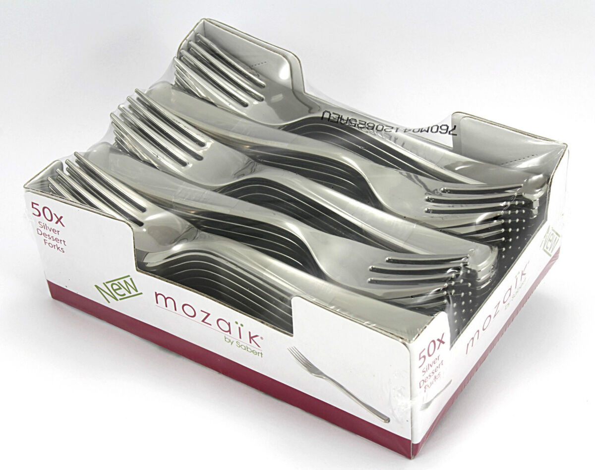 Sabert Silver Plastic Forks ‚ 18.5cm (Pack of 500)