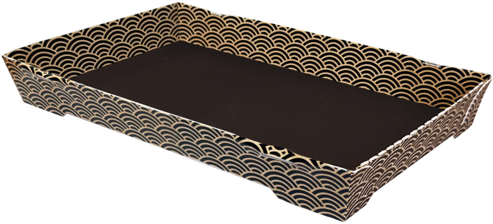Sabert Zen Kraft Sushi Tray 141x92x22mm[T03]] (Pack of 400 )