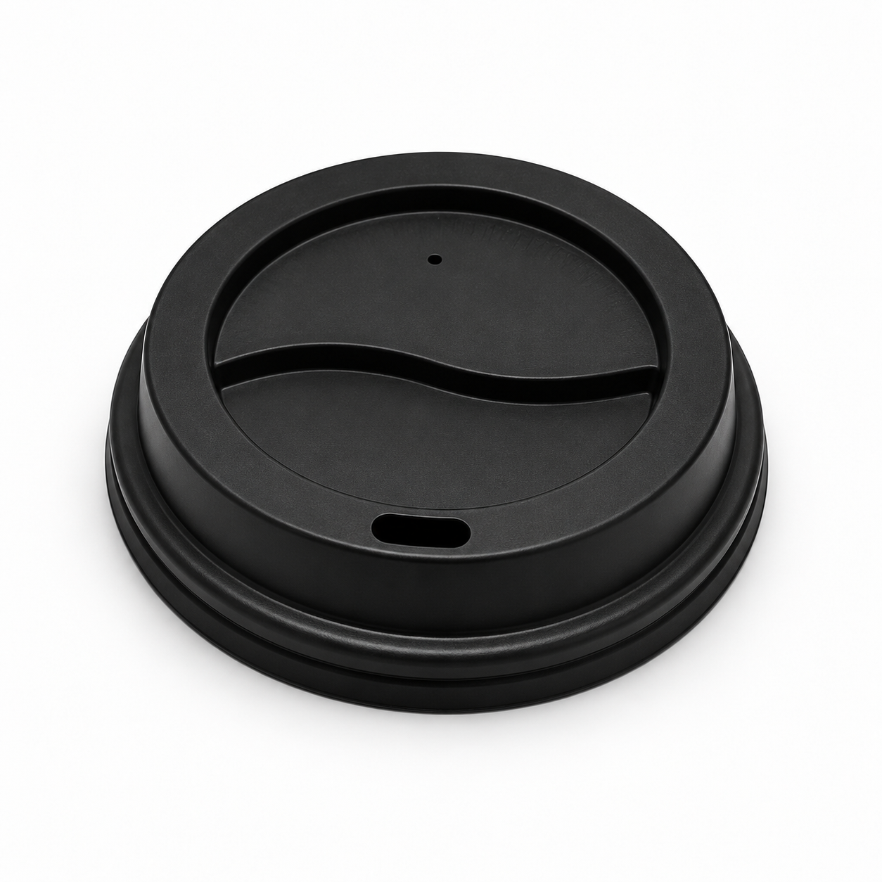 Hippo Takeaway Black Domed Cup Lids for 8–10oz Cups – Pack of 1,000