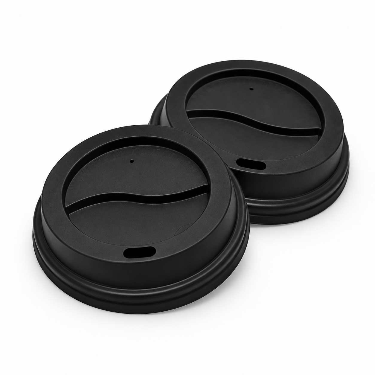 Hippo Takeaway Black Domed Cup Lids for 8–10oz Cups – Pack of 1,000