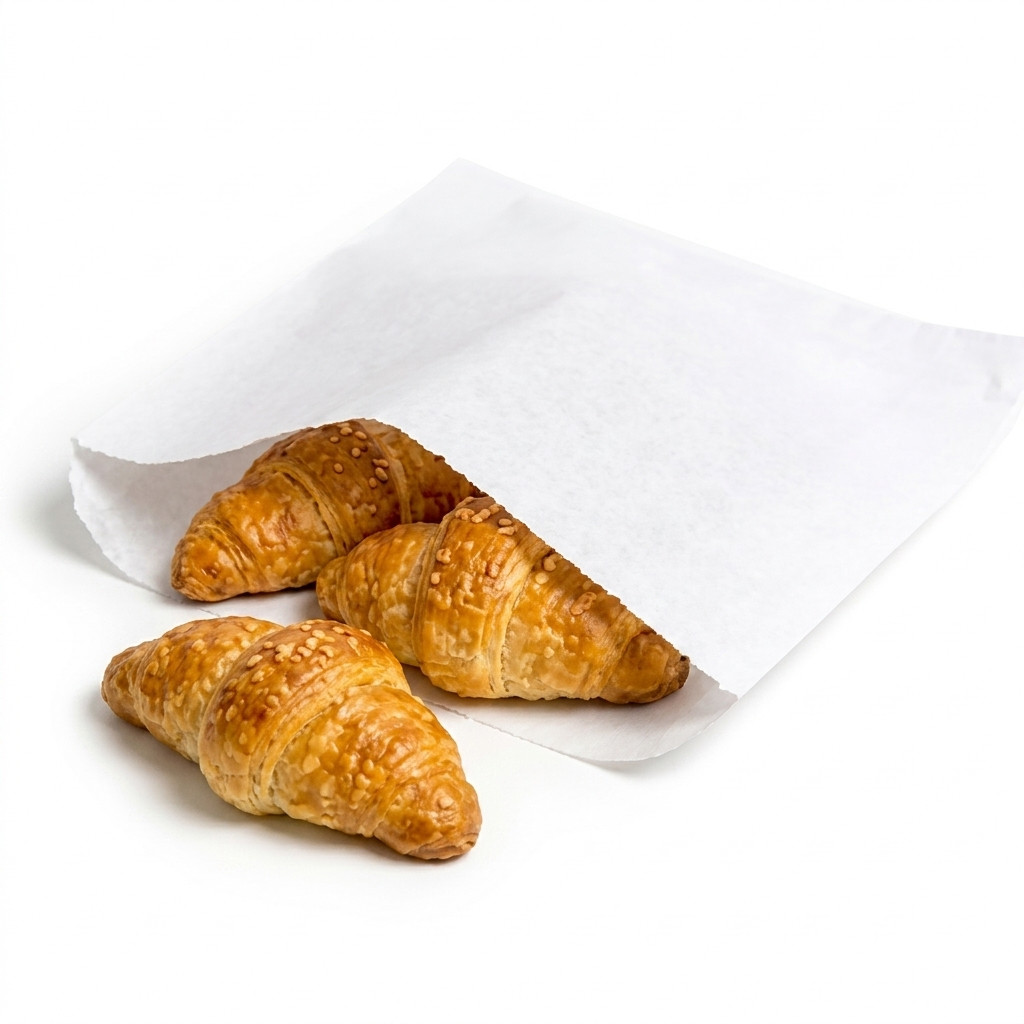 White Greaseproof Paper Bag [10x10inch] Strung (1000 Bags)