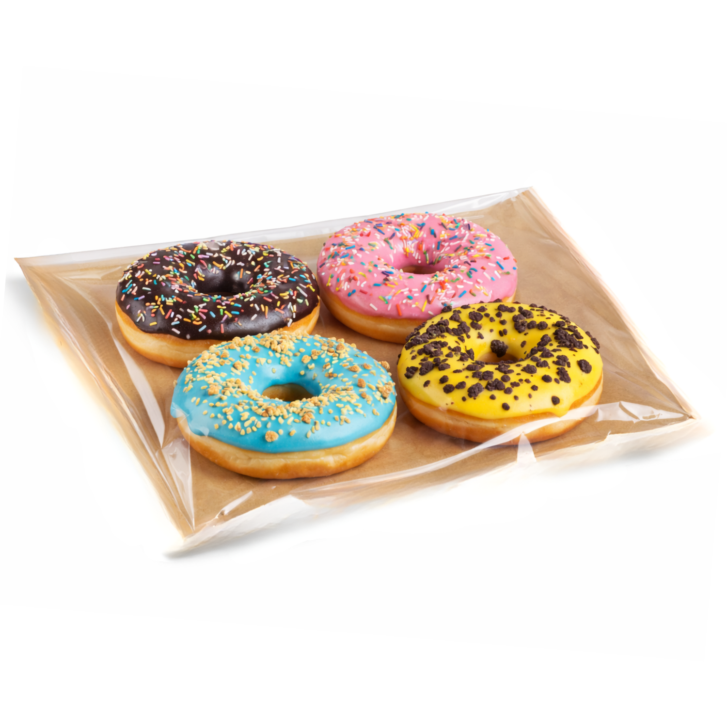 Brown Paper Film Fronted Bag (250x250mm) - Pack of 1000