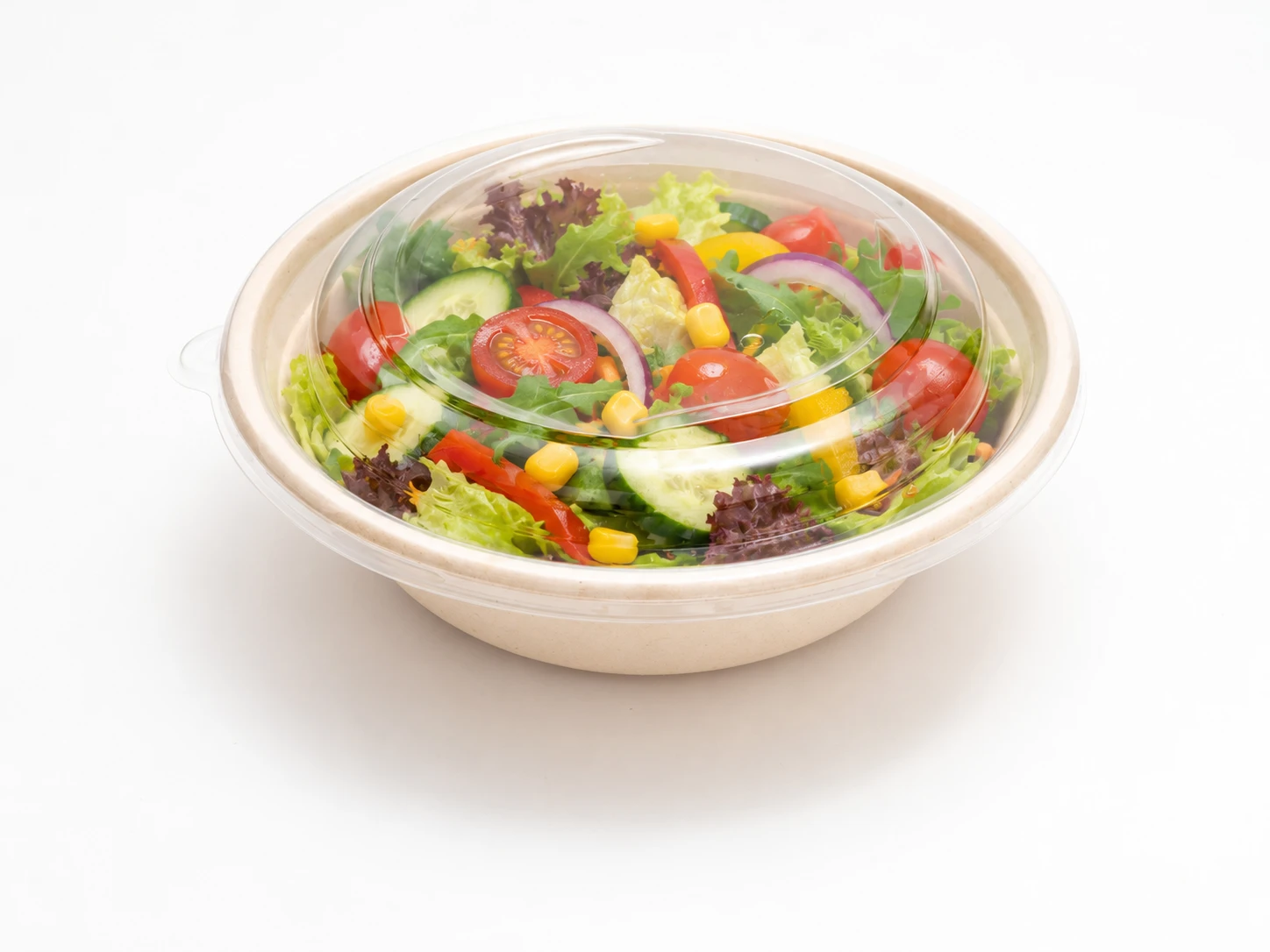 Sabert Domed RPET LID for Wide Round Bowls PUL529320 - Pack of 150