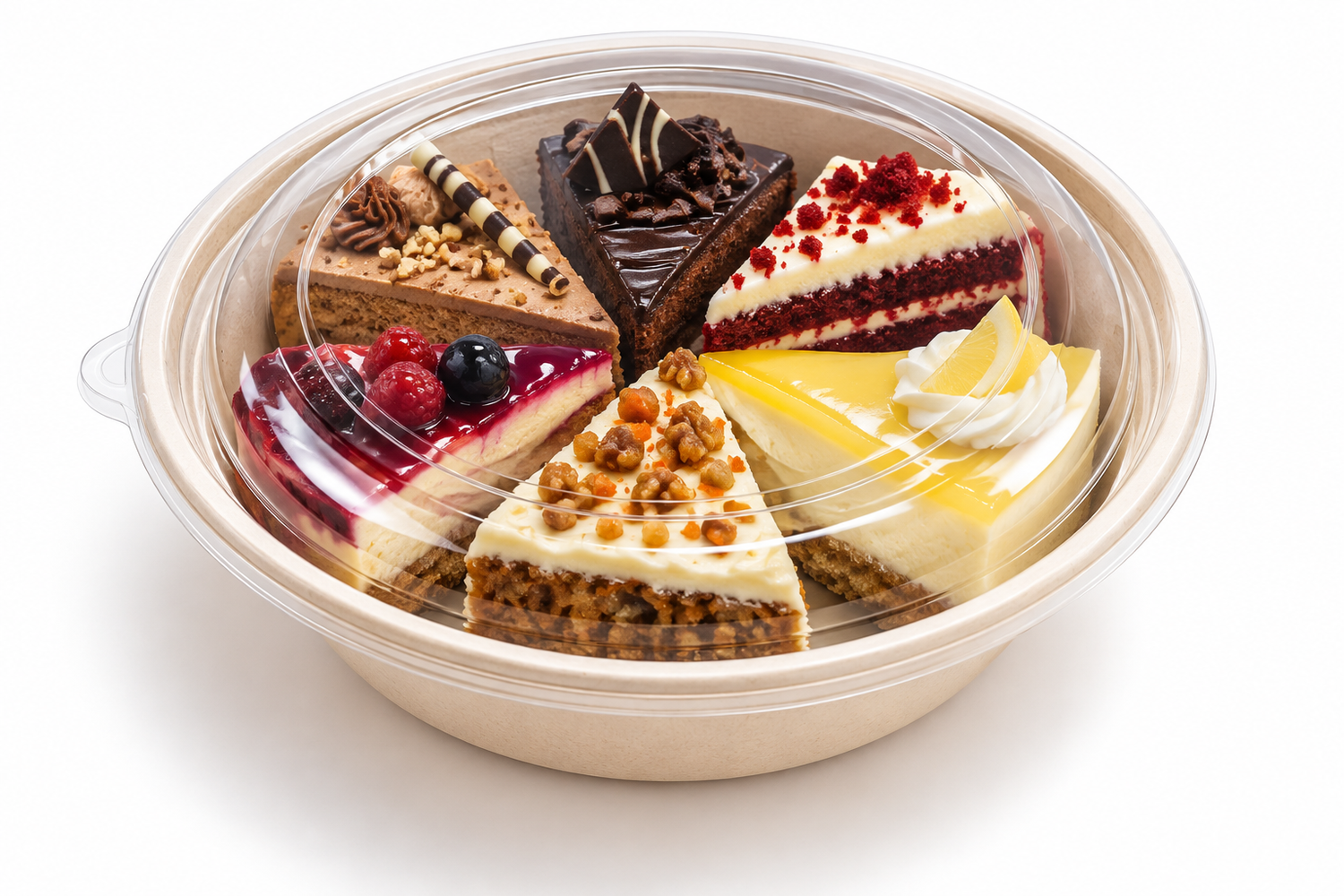 Sabert Domed RPET LID for Wide Round Bowls PUL529320 - Pack of 150