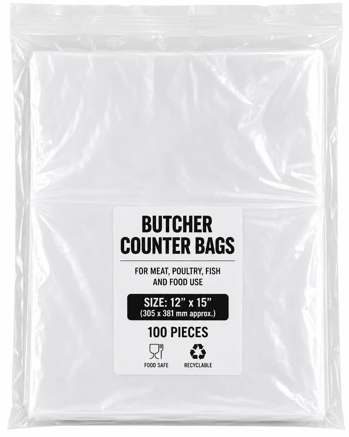Butchers Counter Bags 12x15 Inch - Pack of 4000