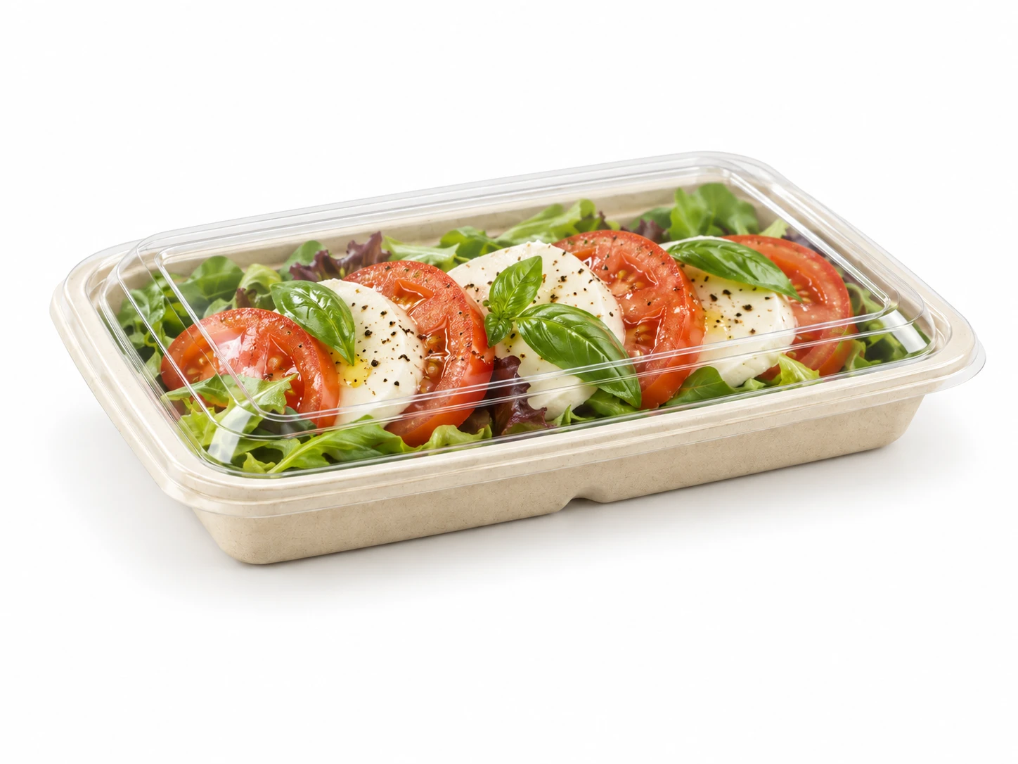 Sabert RPET Lids for Rectangular Containers PUL51601 - Pack of 300