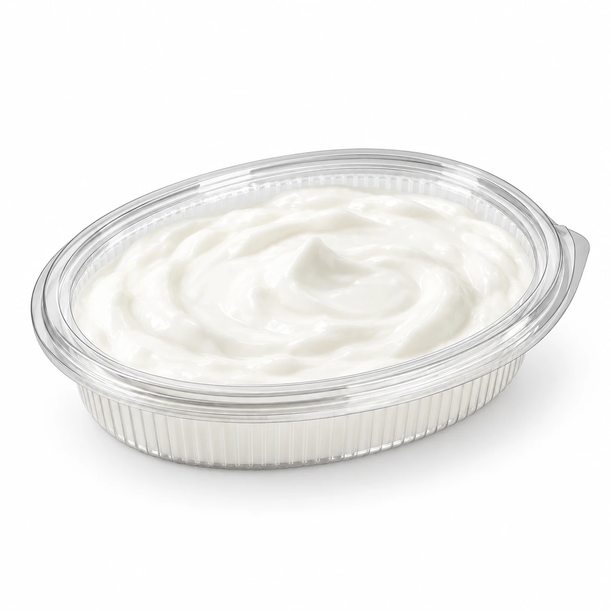 Somoplast Oval Clear Hinged Container 971 600cc - Pack of 300