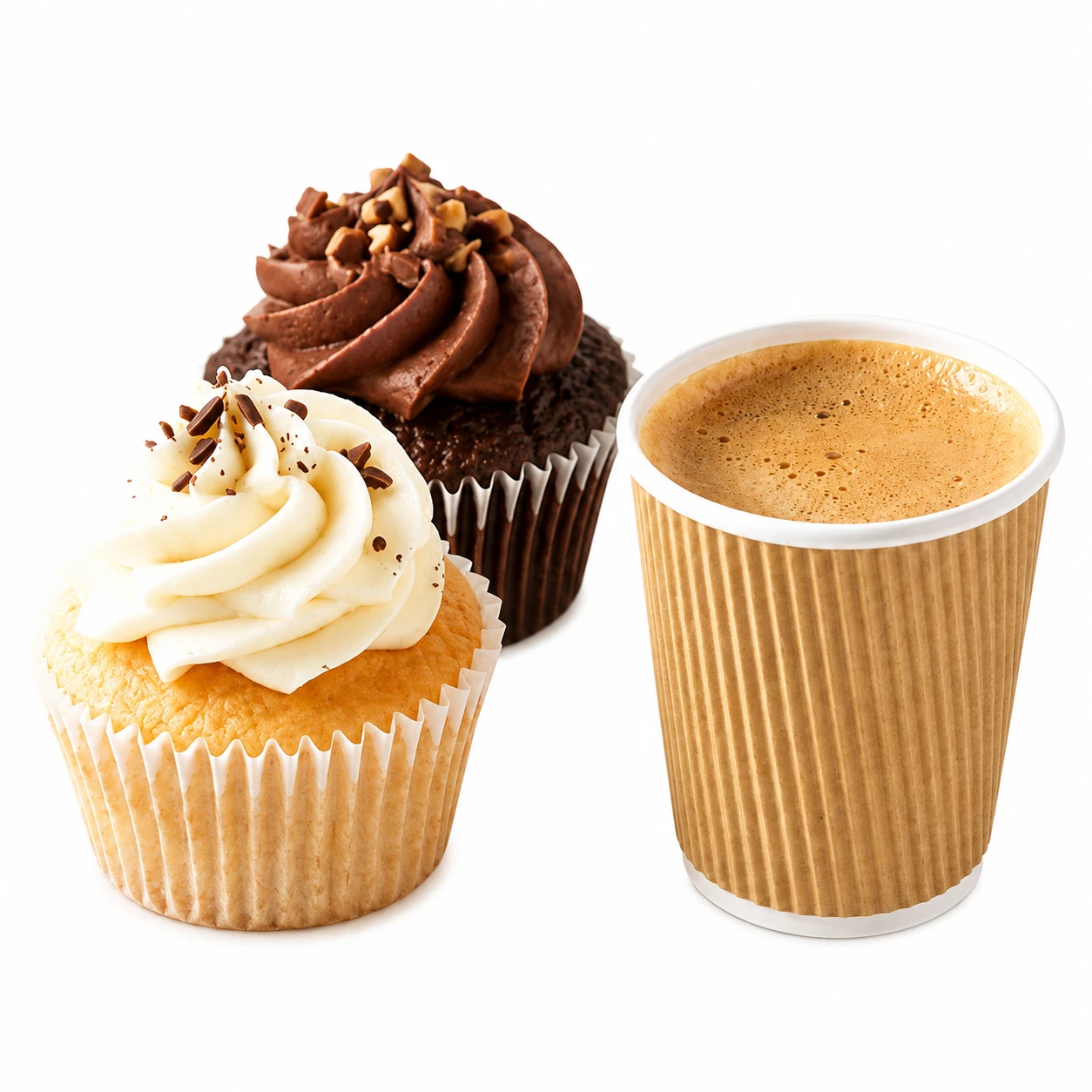 4oz Ripple Kraft Espresso Cups