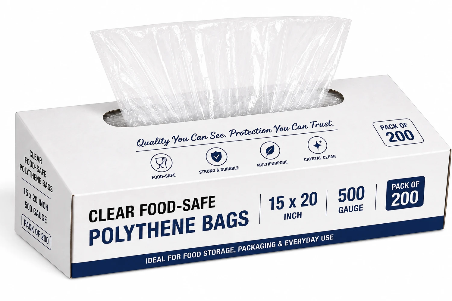 Excel Clear Bag 15x20inch 500G - Pack of 200