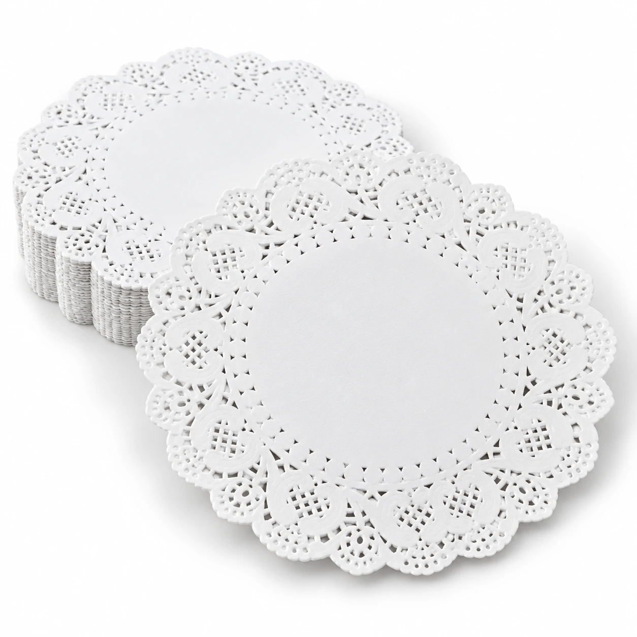 Swantex Round Paper Doyley White 190mm (7.5inch) - Pack of 250