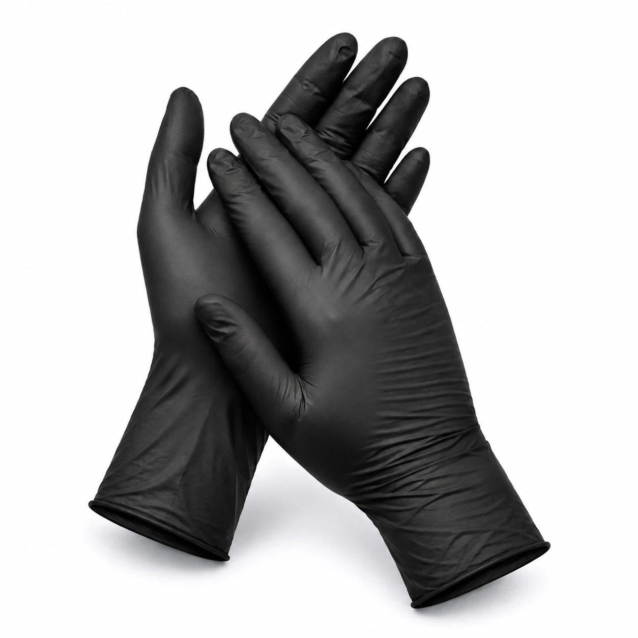 Medium Black Nitrile Glove Latex Powder Free - Pack of 100