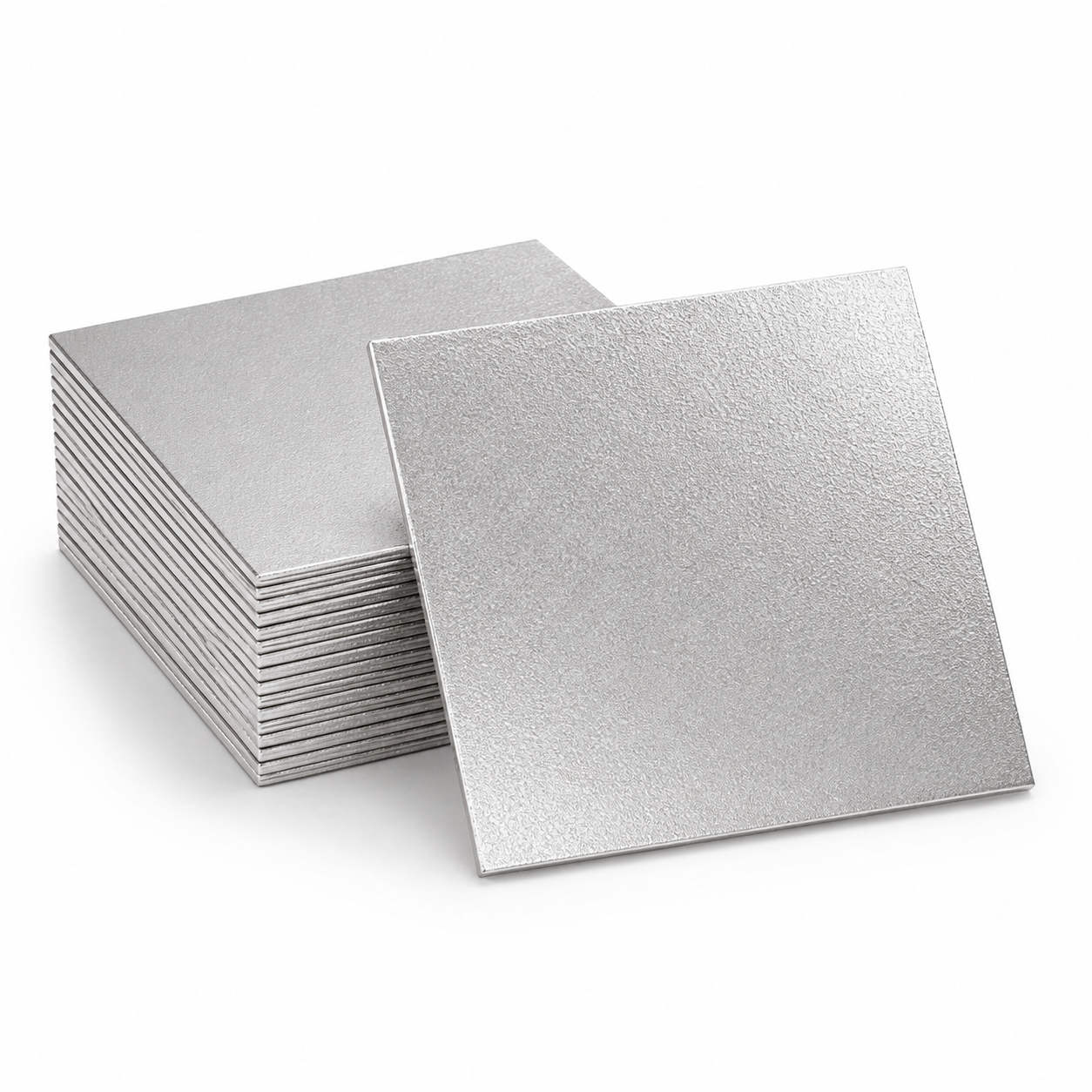 Cake Card Silver Square [11inch] Extra Thick (a pack of 25)
