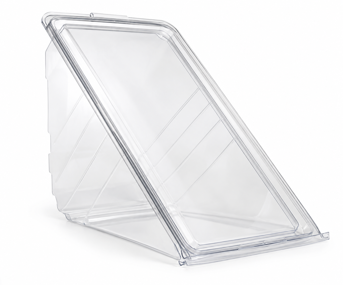 Triple Fill Hinged Plastic rPET Sandwich Wedge - Pack of 500