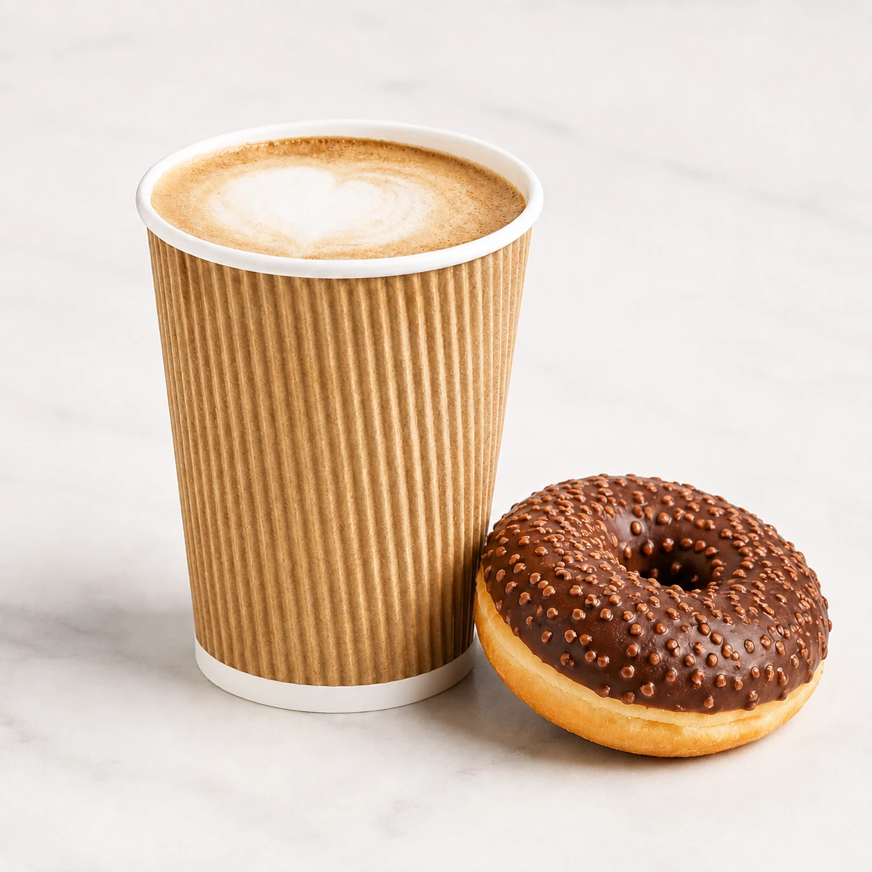 Hippo Ripple Kraft Paper Cups 16oz - Pack of 500