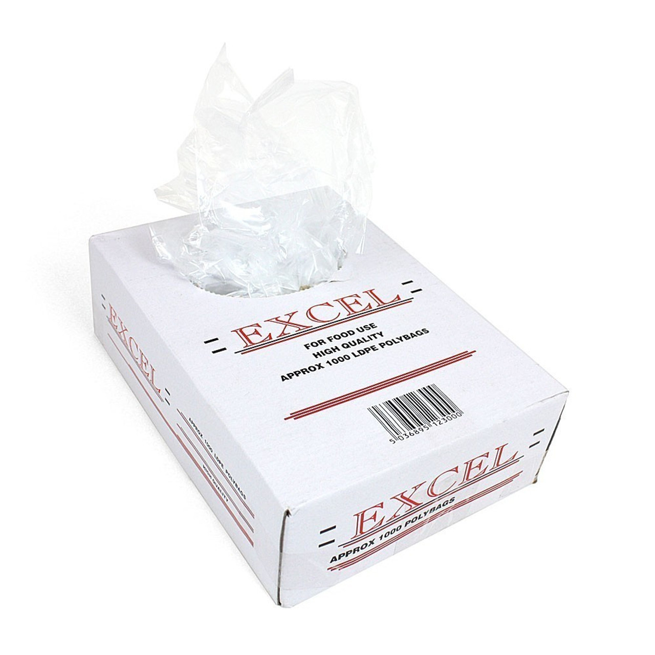 Clear Food Grade Polythene Bag 10x15inch 500G - Pack of 500