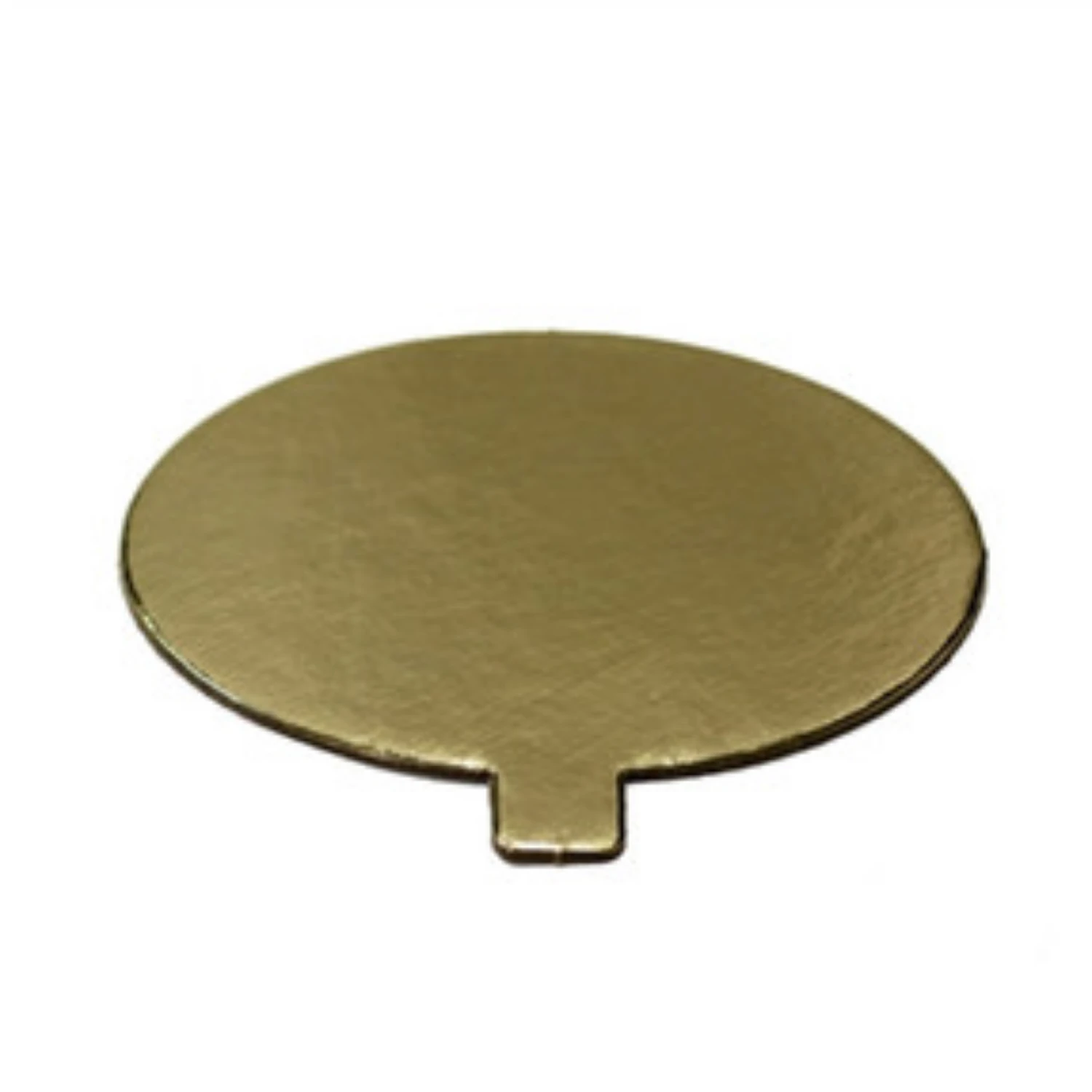 Single Slice Cake Card Gold Oval 7.5x10.5cm - Pack of 1000