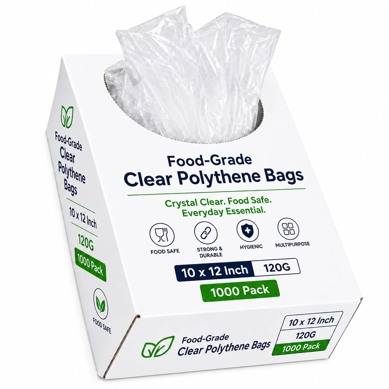 Excel or Crystal Clear Polythene Bag 10x12inch 120G (pack of 1000)