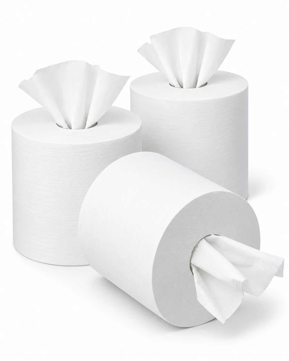 White Paper roll Centerfeed Hand towll 2ply ( Pack of 6 Rolls)
