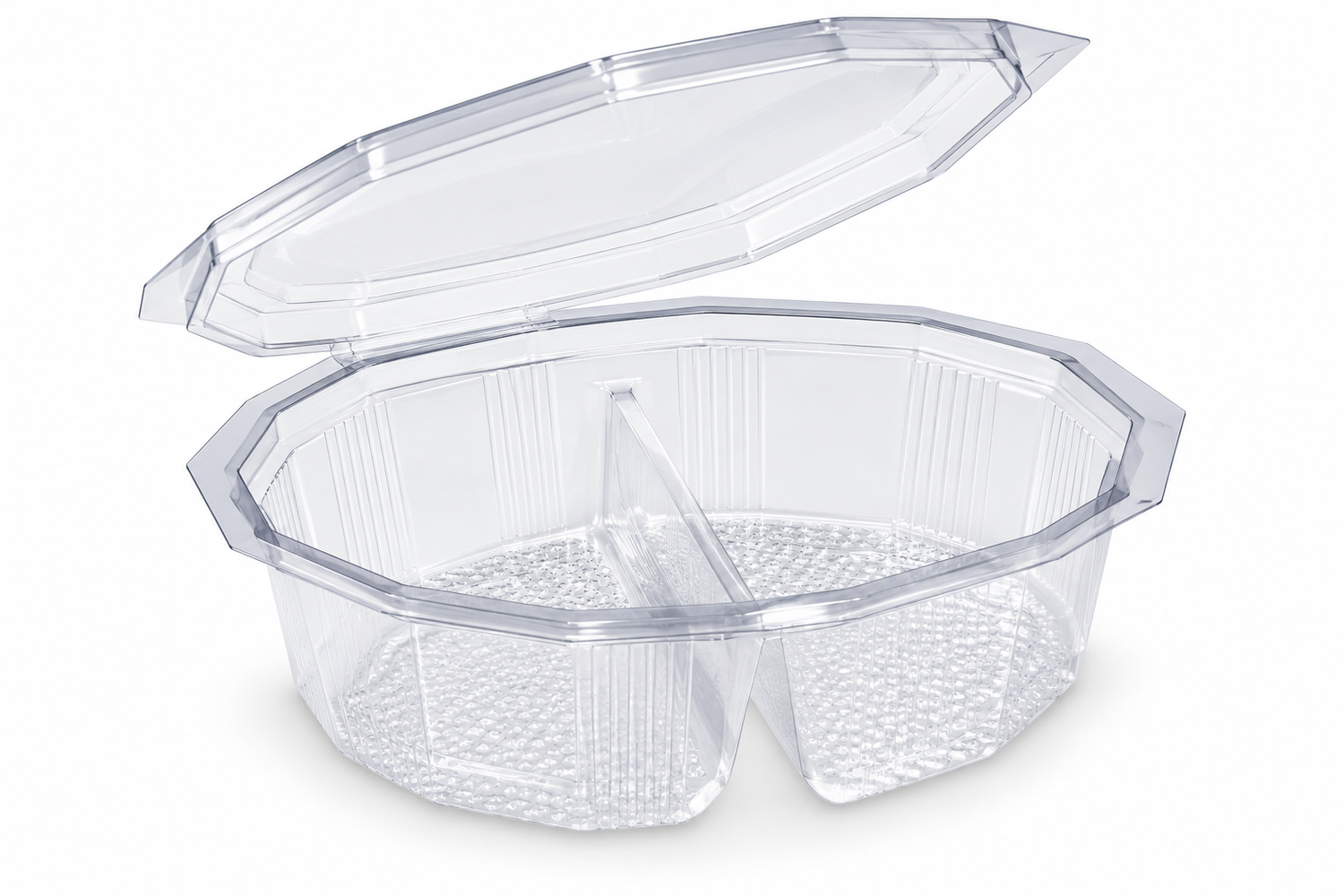 2 Compartment 750cc Salad Container GPI Multipack (M2C750) - pack of 270