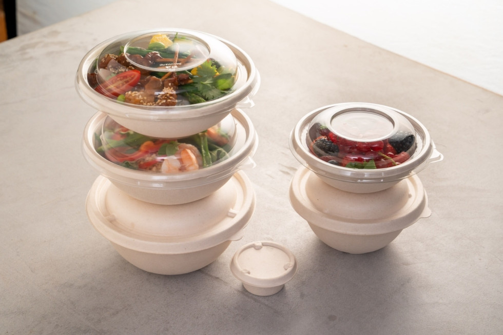 Sabert Buddha Round Pulp Bowl 750ml PUL12024 - Pack of 300