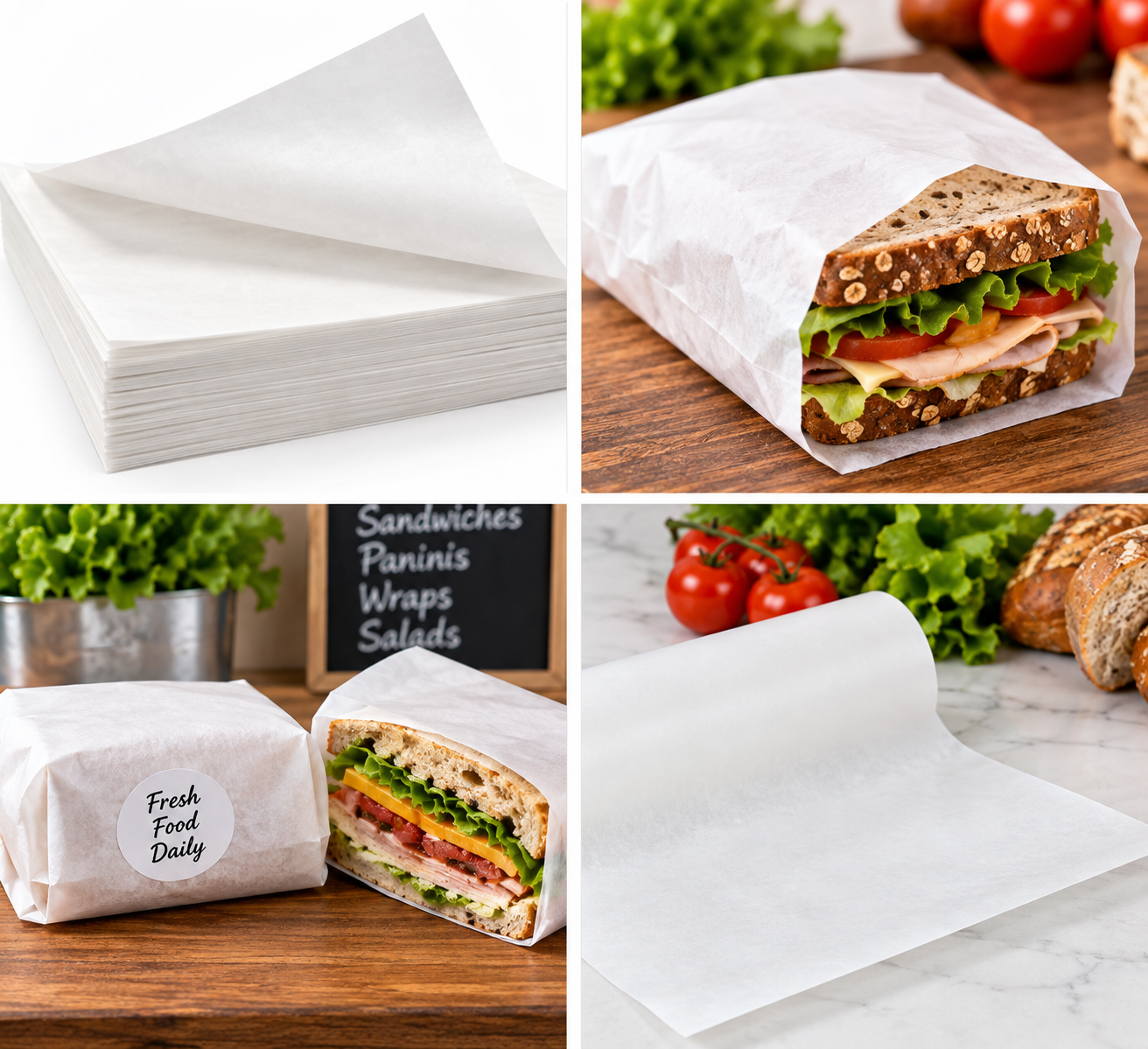 Pure Greaeproof Wrap Paper 350X450mm - Pack of 1000