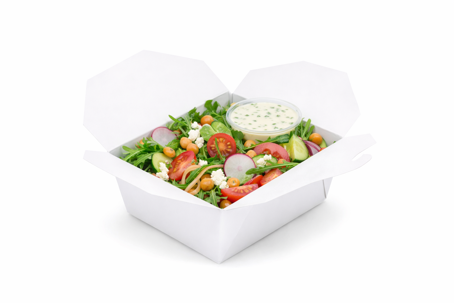 No.1 White Leakproof Paper Meal box 26oz/750ml 